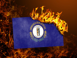 Image showing Flag burning - Kentucky