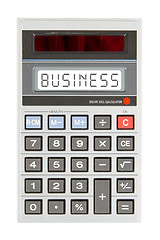 Image showing Old calculator - business