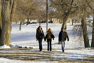 Image showing People walking in the Park