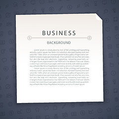 Image showing Dark Blue Business Background with Copy Space