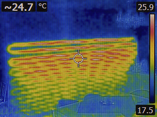 Image showing Under Wall Heating Thermal image