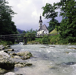 Image showing Church with bridge