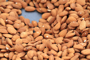 Image showing almonds background