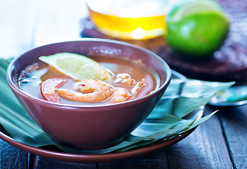 Image showing tom yam soup