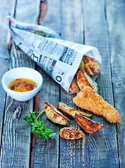 Image showing fish and chips