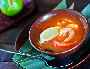 Image showing tom yam soup