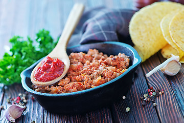 Image showing  fried ground meat 