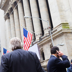 Image showing Wall street business, New York, USA.