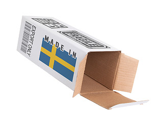 Image showing Concept of export - Product of Sweden