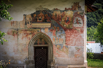 Image showing Patrauti Monastery - fresco detail