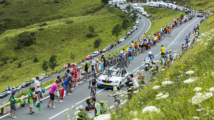 Image showing The Cyclist Tom Dumoulin on Col de Peyresourde - Tour de France 