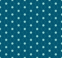 Image showing Abstract hexagon pattern design
