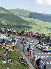 Image showing The Cyclist Tom Dumoulin on Col de Peyresourde - Tour de France 