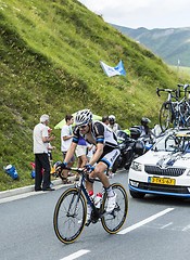 Image showing The Cyclist Tom Dumoulin on Col de Peyresourde - Tour de France 