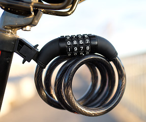 Image showing bicycle  lock