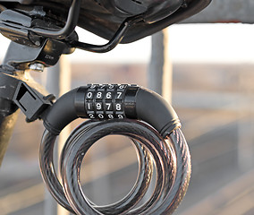 Image showing bicycle lock