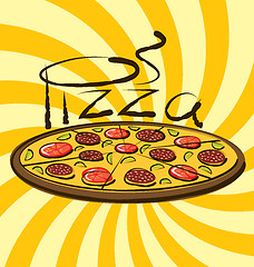 Image showing Vector Pizza