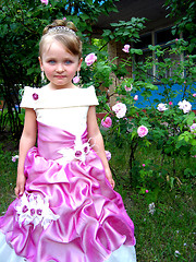 Image showing little sympathetic girl - princess