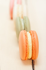 Image showing colorful french macaroons 