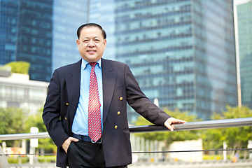 Image showing Asian businessman smiling portrait