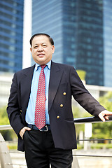 Image showing Asian businessman smiling portrait