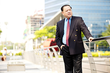 Image showing Asian businessman smiling portrait