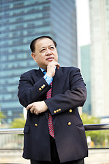 Image showing Asian businessman smiling portrait