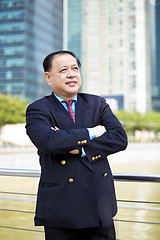 Image showing Asian businessman smiling portrait