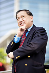 Image showing Asian businessman smiling portrait