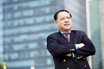 Image showing Asian businessman smiling portrait