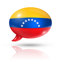 Image showing Venezuelan flag speech bubble