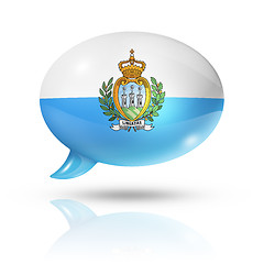 Image showing San Marino flag speech bubble