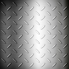 Image showing Steel diamond brushed plate background texture