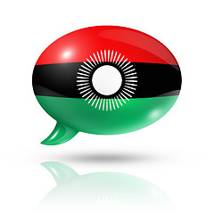 Image showing Malawi flag speech bubble