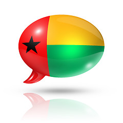 Image showing Guinea Bissau flag speech bubble