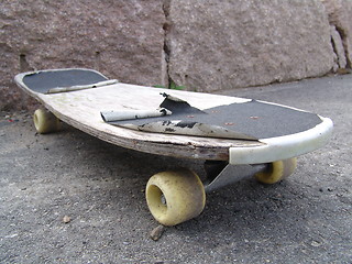 Image showing Used skateboard