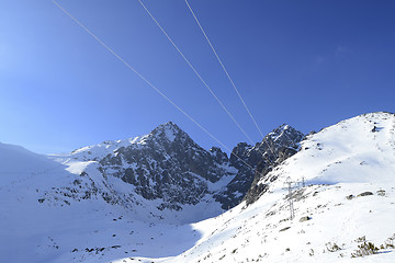 Image showing Mountains in winter