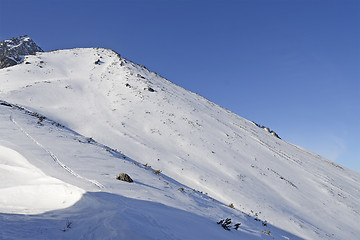 Image showing Mountains in winter