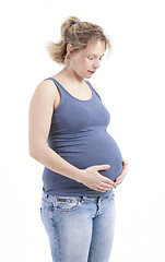 Image showing Girl is pregnant