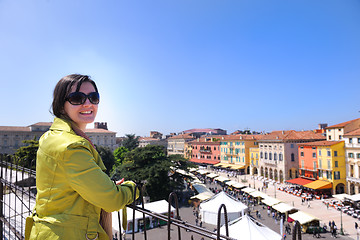 Image showing tourist woman in verona