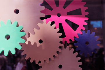 Image showing gears teamwork