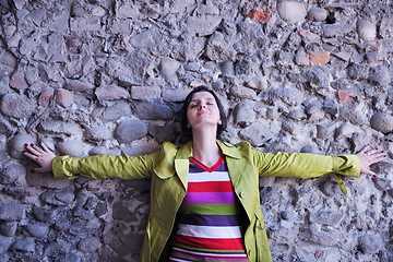 Image showing tourist woman in verona