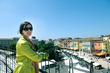 Image showing tourist woman in verona