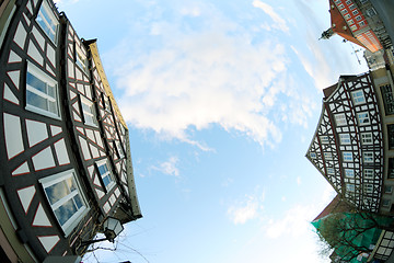 Image showing half-timbered houses in germany