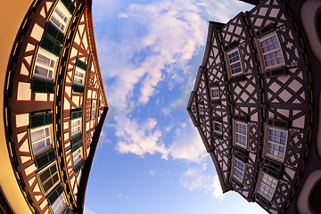 Image showing half-timbered houses in germany