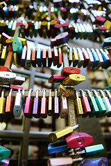 Image showing love locks