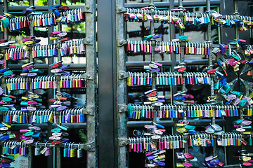 Image showing love locks