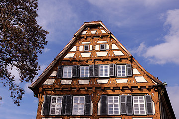 Image showing half-timbered houses in germany