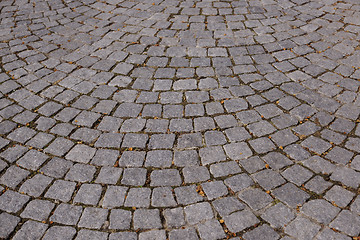 Image showing street with stone tiles