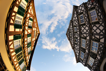 Image showing half-timbered houses in germany